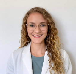 Kayla headshot whitecoat